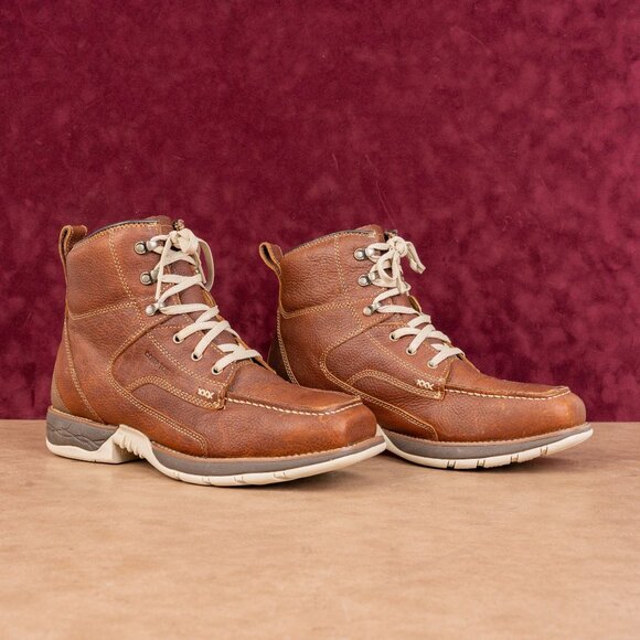 Cody James Men Xero Lit Moc Brown Leather Comp Toe Lace-up Work Boots sz 12 main image 6